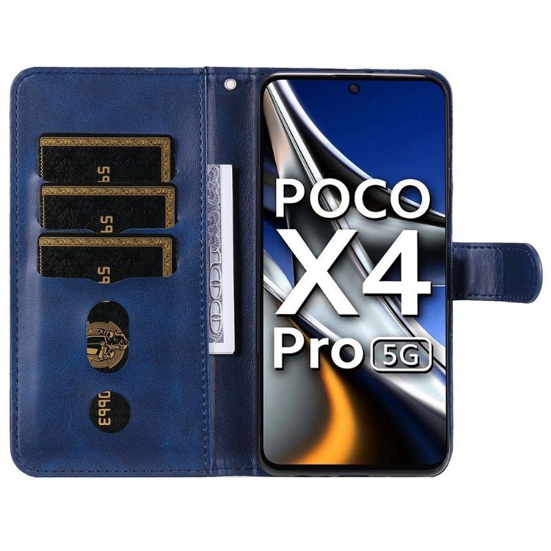 Flip Cover Poco X4 Pro 5G Punge Etui Elena Tegnebog