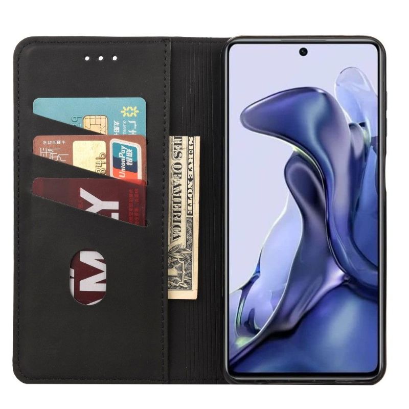 Flip Cover Poco X4 Pro 5G Punge Etui Læder Cover Lædereffekt Tegnebog Folio