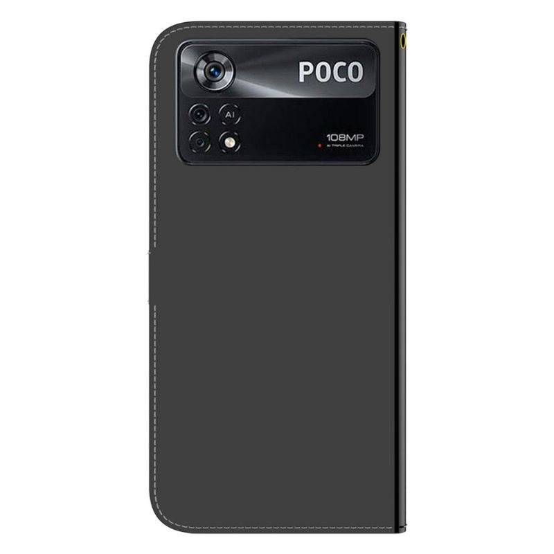 Flip Cover Poco X4 Pro 5G Spejleffekt I Imiteret Læder