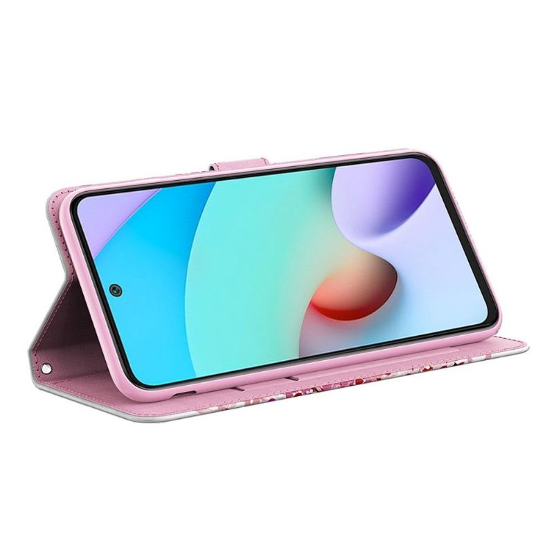 Læder Cover Poco X4 Pro 5G Original Blomstertræ