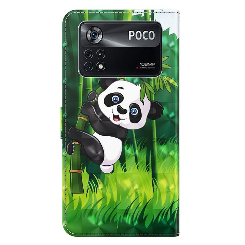 Læder Cover Poco X4 Pro 5G Original Perched Panda