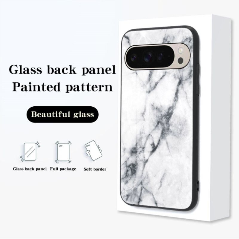 Cover Google Pixel 9 Marmor Hærdet Glas