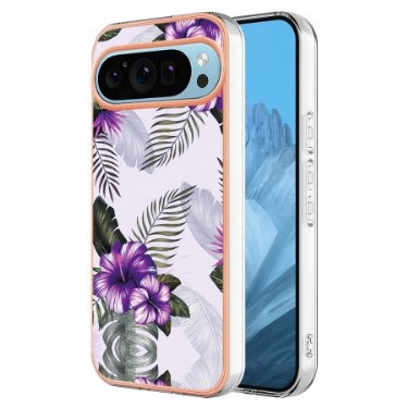 Cover Google Pixel 9 Violet Blomst