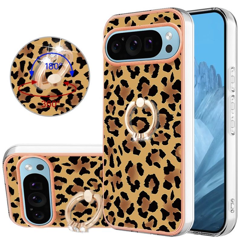 Cover Til Google Pixel 9 Leopardprint Ringholder