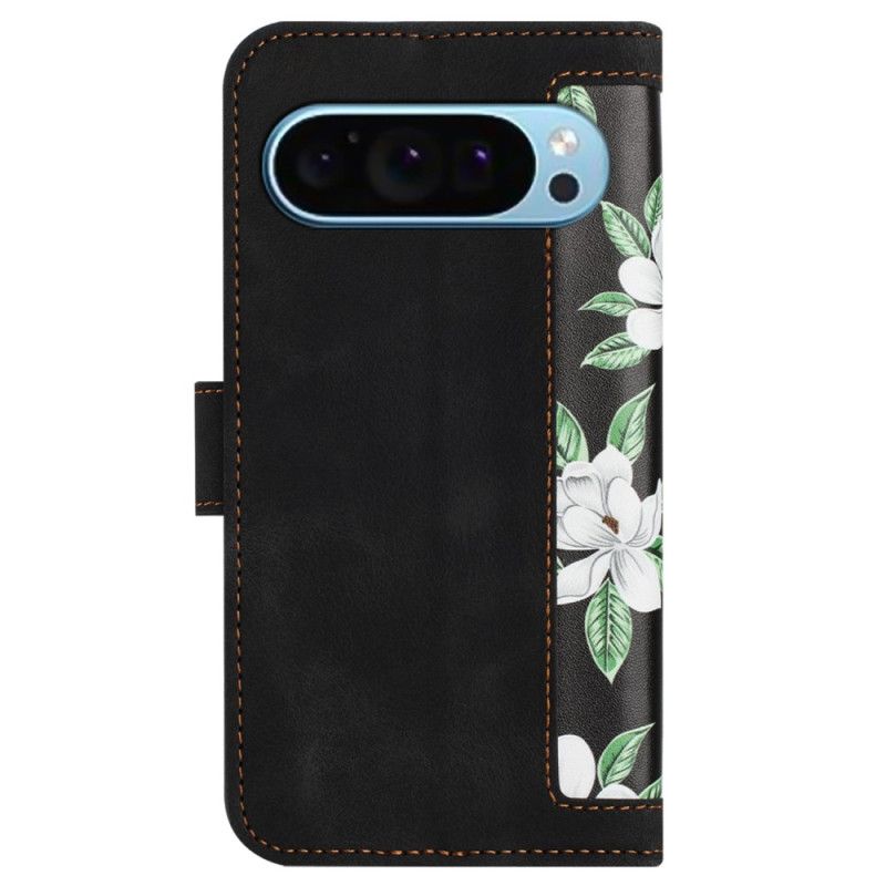 Flip Cover Google Pixel 9 Blomsterrem