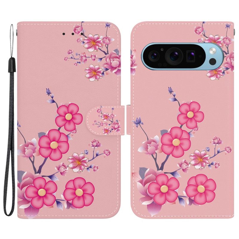 Flip Cover Google Pixel 9 Sakura Med Rem