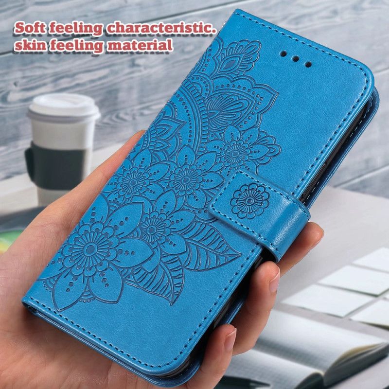 Læder Cover Google Pixel 9 Telefon Etui Imoression Mandala Med Rem