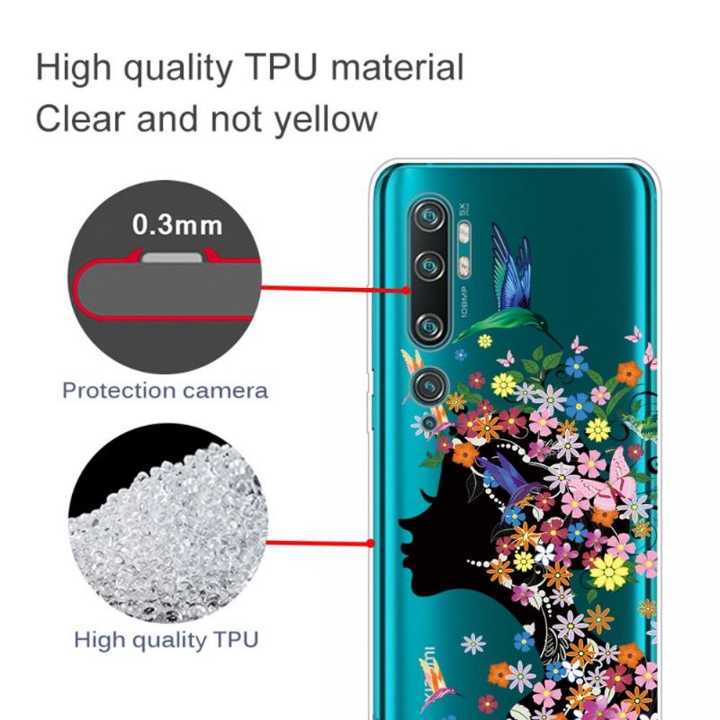 Cover Xiaomi Mi Note 10 / 10 Pro Anti-fald Kolibriblomst