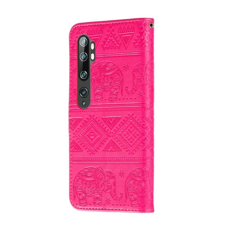 Flip Cover Xiaomi Mi Note 10 / 10 Pro Aztekiske Elefanter