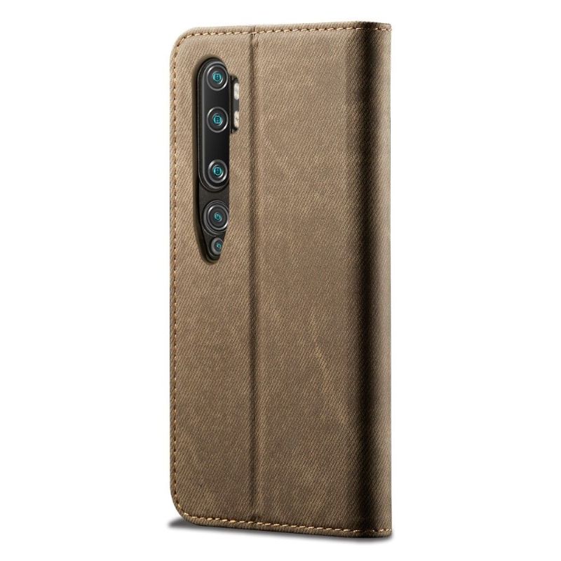 Flip Cover Xiaomi Mi Note 10 / 10 Pro Hemming Jeans I Imiteret Læder