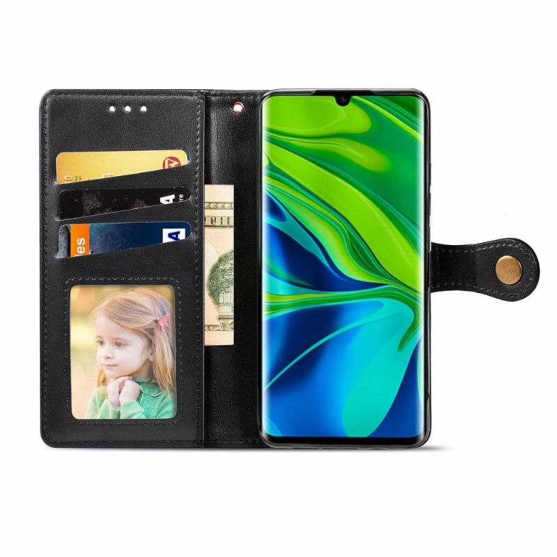 Læder Cover Xiaomi Mi Note 10 / 10 Pro Original Indila Kunstlæder Med Stativfunktion