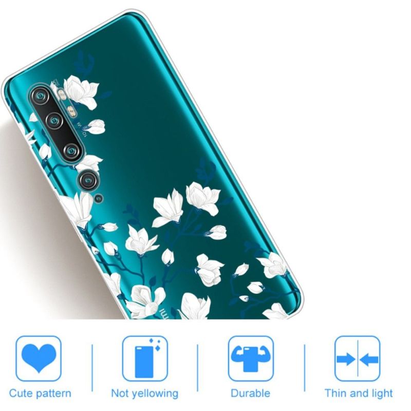 Mobilcover Xiaomi Mi Note 10 / 10 Pro Original Hvide Blomster