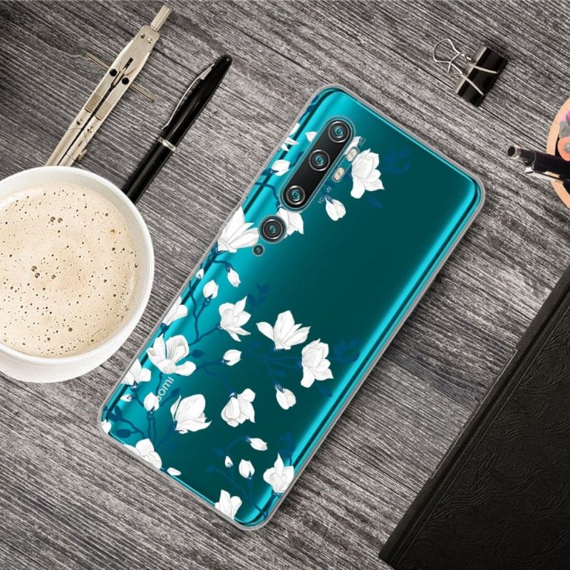 Mobilcover Xiaomi Mi Note 10 / 10 Pro Original Hvide Blomster