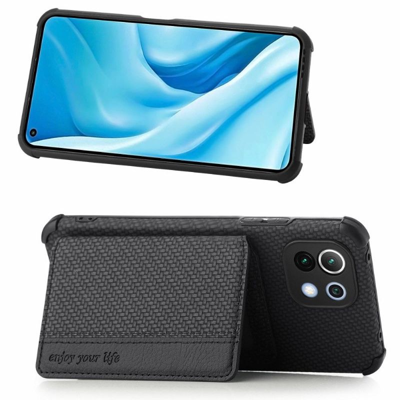 Cover Xiaomi Mi 11 Carbon Fiber Card Holder