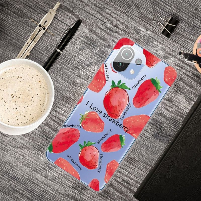 Cover Xiaomi Mi 11 Jordbær