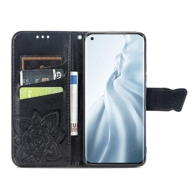 Etui Xiaomi Mi 11 Hemming Relief Sommerfugl