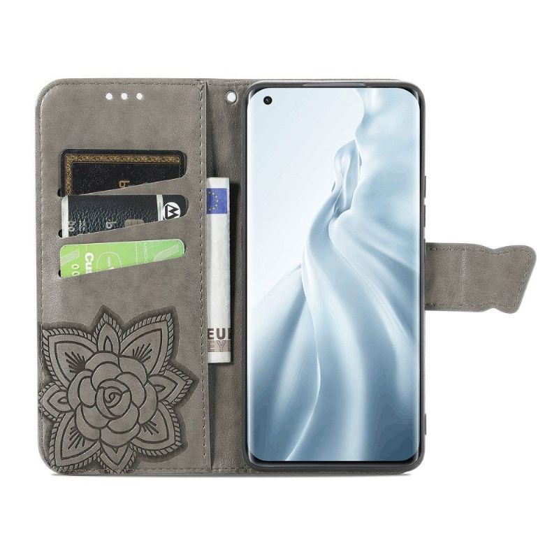 Etui Xiaomi Mi 11 Hemming Relief Sommerfugl