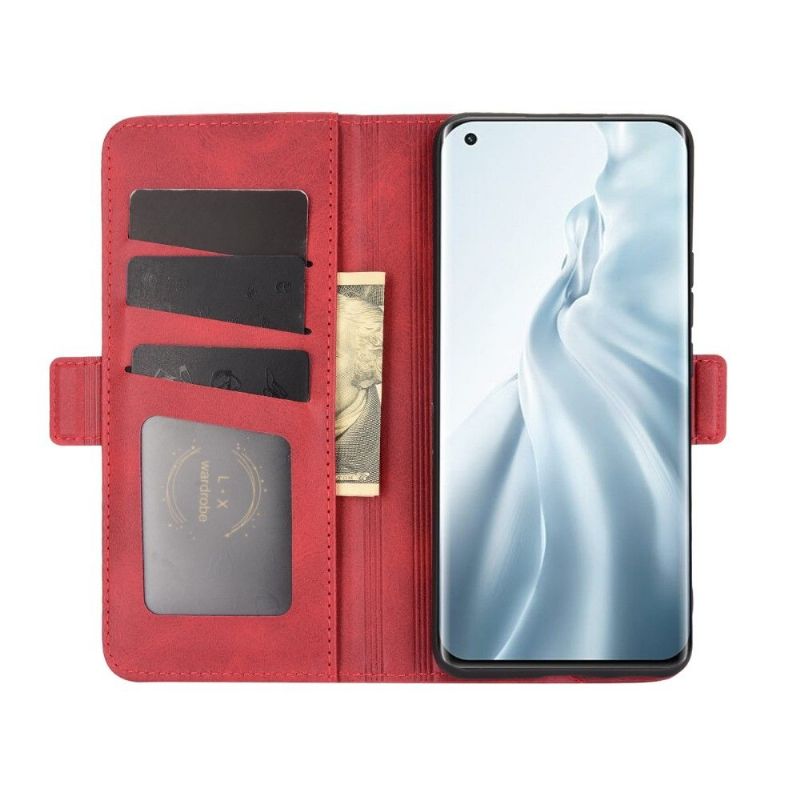 Etui Xiaomi Mi 11 Punge Etui Cover I Mat Imiteret Læder