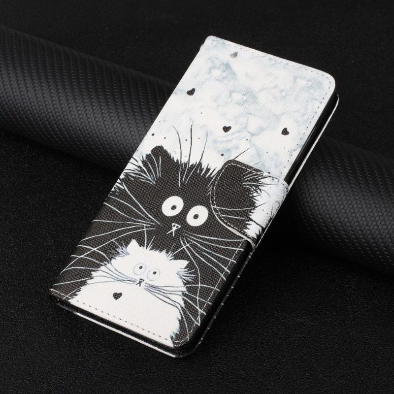 Flip Cover Xiaomi Mi 11 Sorte Og Hvide Katte