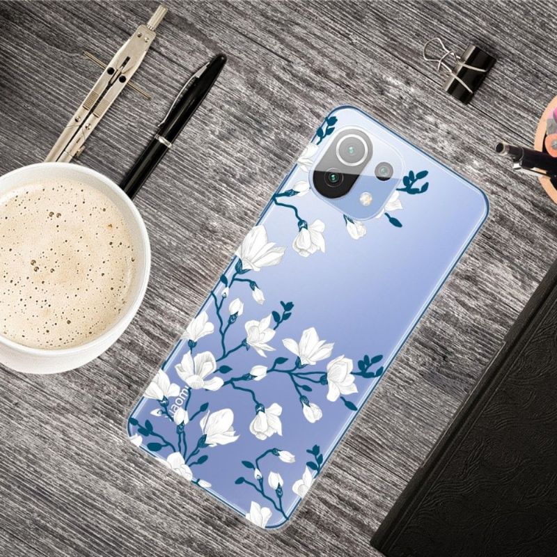 Mobilcover Xiaomi Mi 11 Original Hvide Blomster