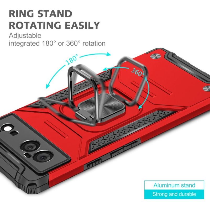 Cover Google Pixel 6 Anti-fald Heavy Duty Med Roterende Ring