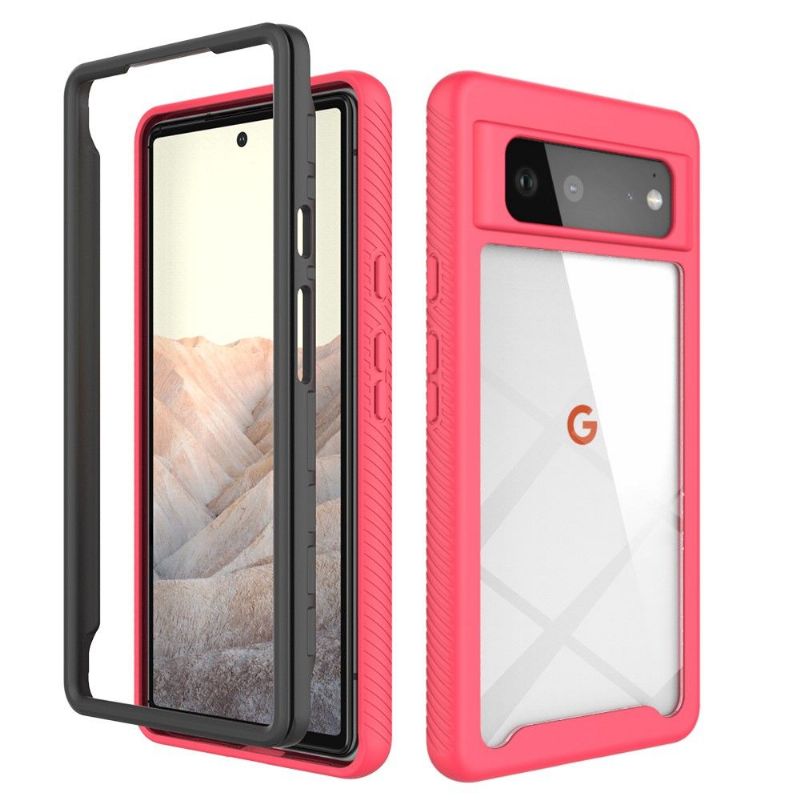 Cover Google Pixel 6 Hemming Hybrid Klar Ryg Stødsikker