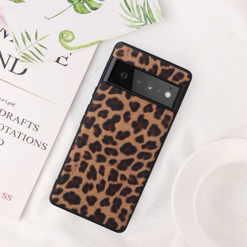 Cover Google Pixel 6 Hemming Leopardmønster