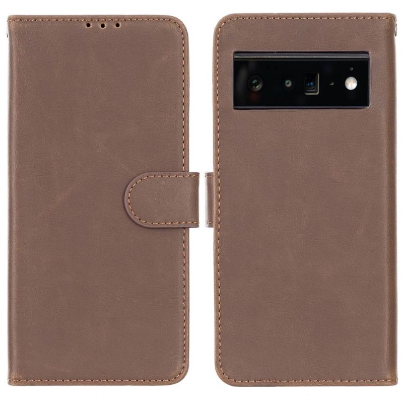 Etui Google Pixel 6 Flip Cover Retro Imiteret Læderfolio