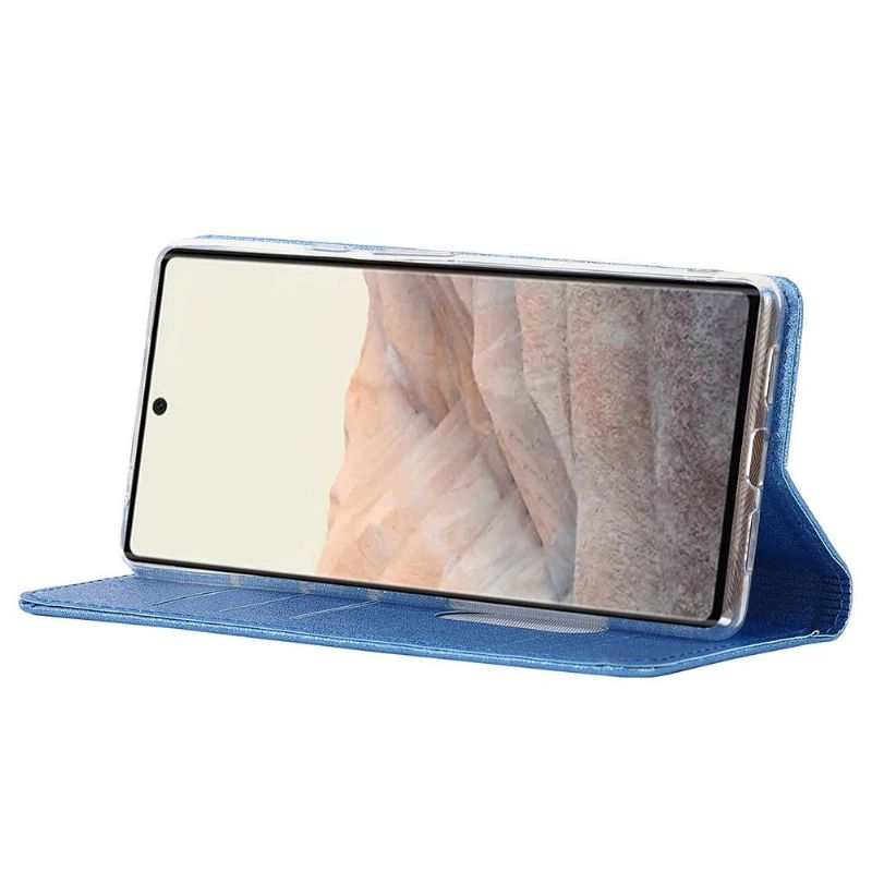 Flip Cover Google Pixel 6 Læder Cover Blue Moon Flap Kortholder