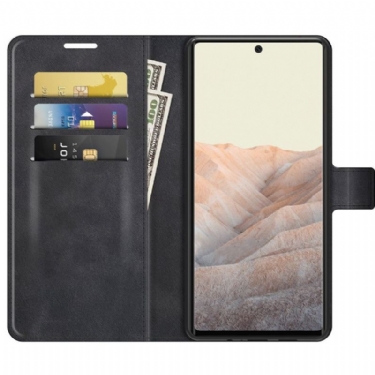 Flip Cover Google Pixel 6 Punge Etui Læderstil