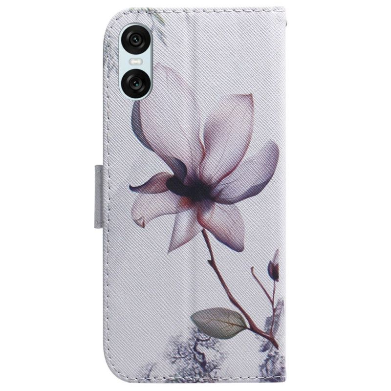 Flip Cover Sony Xperia 10 Vi Lyserød Blomst