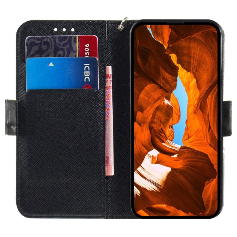 Flip Cover Til Sony Xperia 10 Vi Vred Panda Med Rem