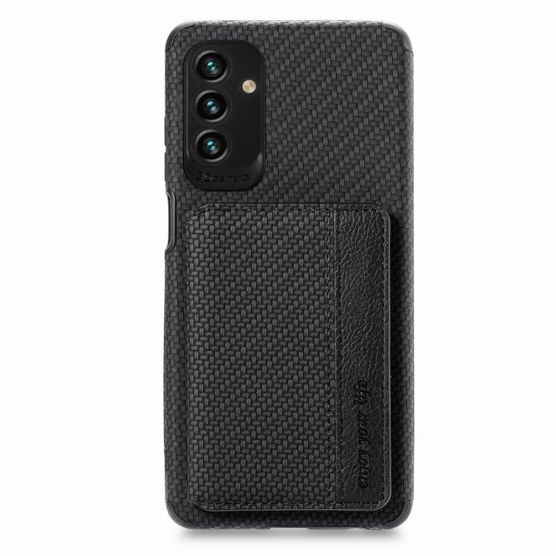 Cover Samsung Galaxy M23 5G Carbon Fiber Card Holder Support Funktion