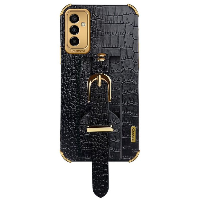 Cover Samsung Galaxy M23 5G Croc-effekt Med Rem