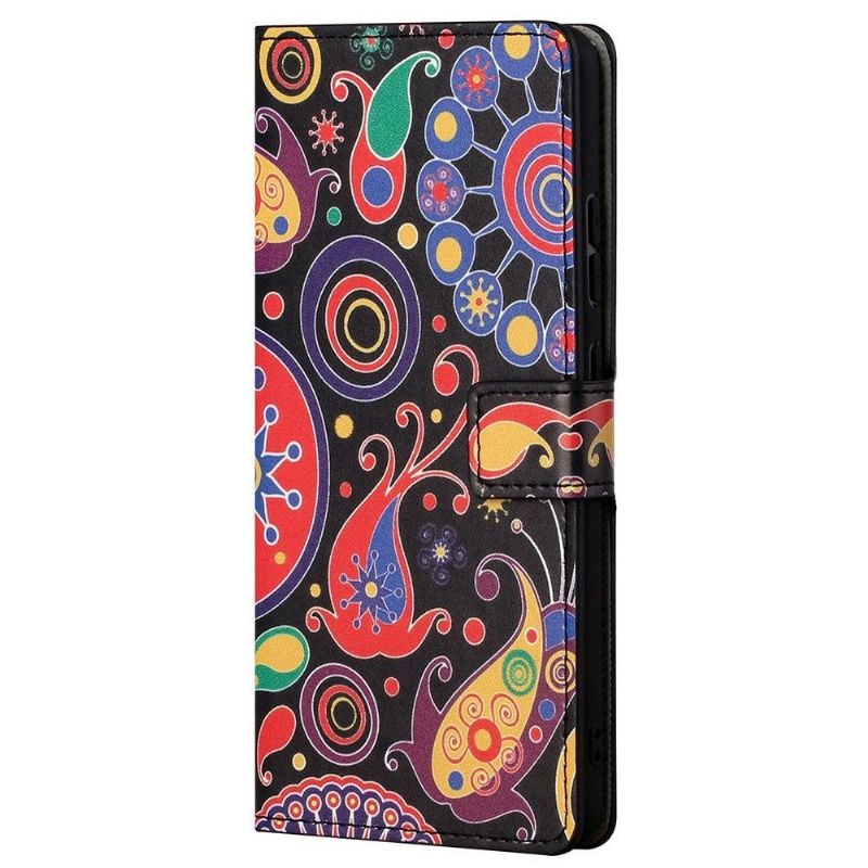 Læder Cover Samsung Galaxy M23 5G Paisley Blomst