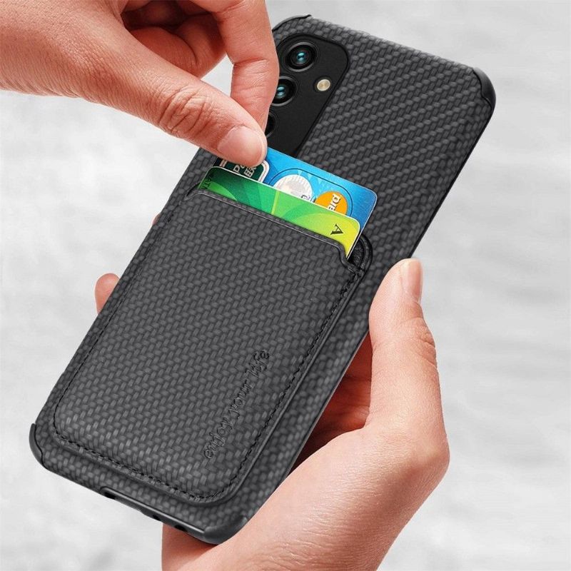 Mobilcover Samsung Galaxy M23 5G Carbon Fiber Magnetic Card Holder