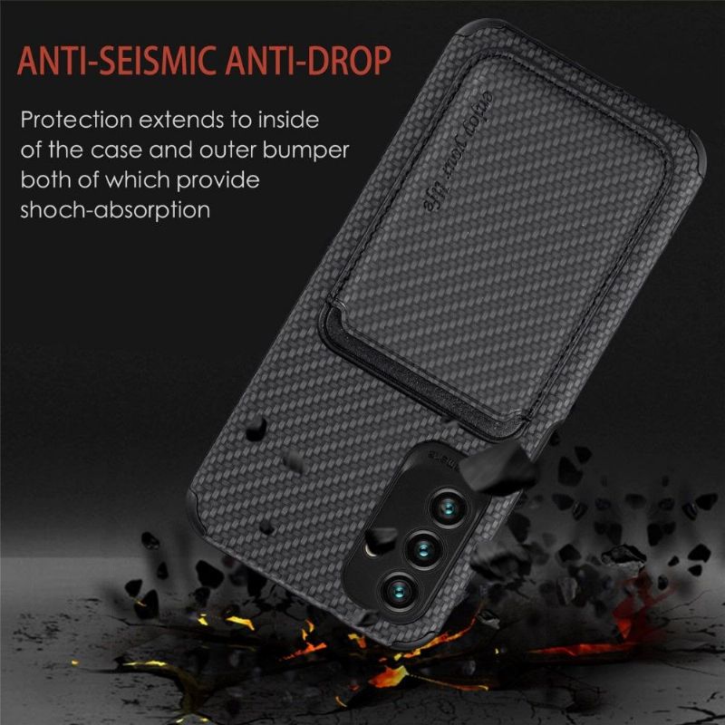 Mobilcover Samsung Galaxy M23 5G Carbon Fiber Magnetic Card Holder