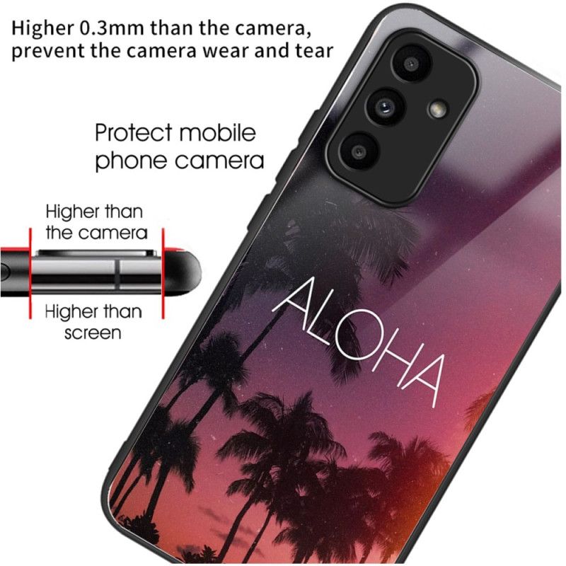 Cover Samsung Galaxy A15 Telefon Etui Aloha Hærdet Glas