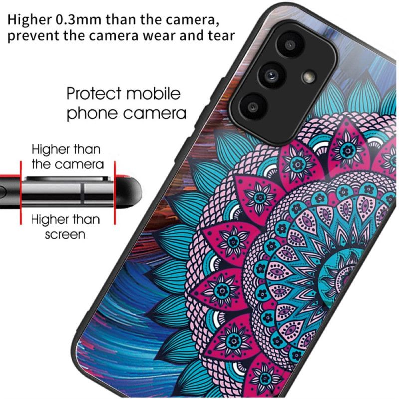 Cover Samsung Galaxy A15 Telefon Etui Mandala Hærdet Glas