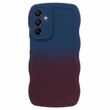 Cover Samsung Galaxy A15 Telefon Etui Tofarvet Bølget Silikone