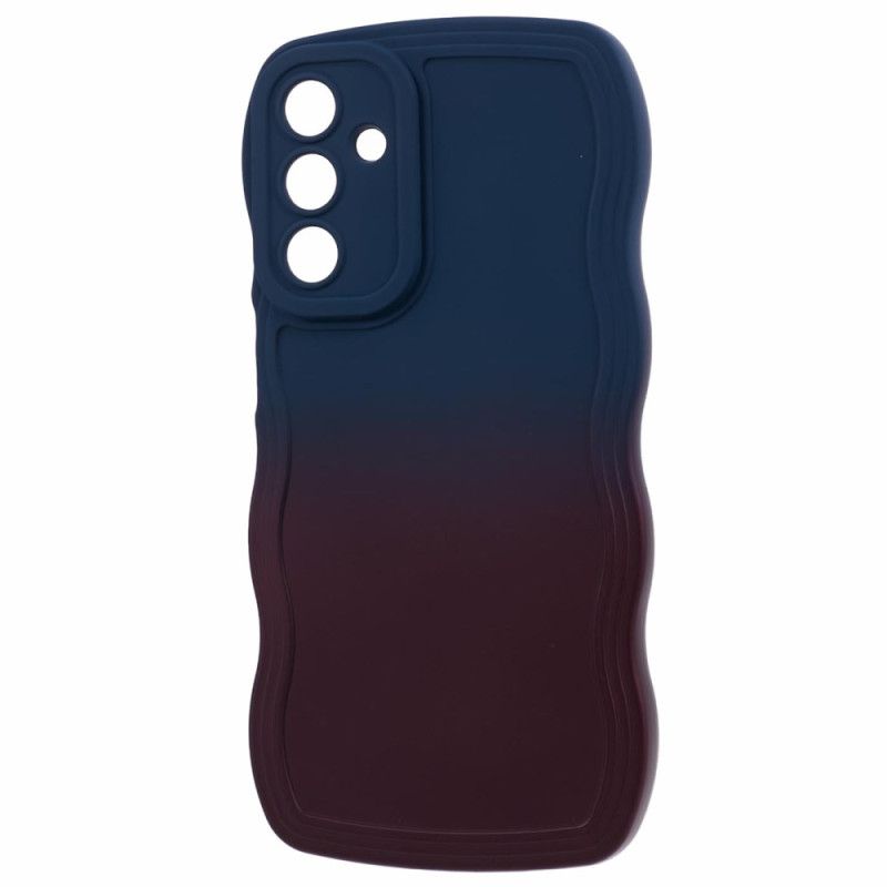 Cover Samsung Galaxy A15 Telefon Etui Tofarvet Bølget Silikone