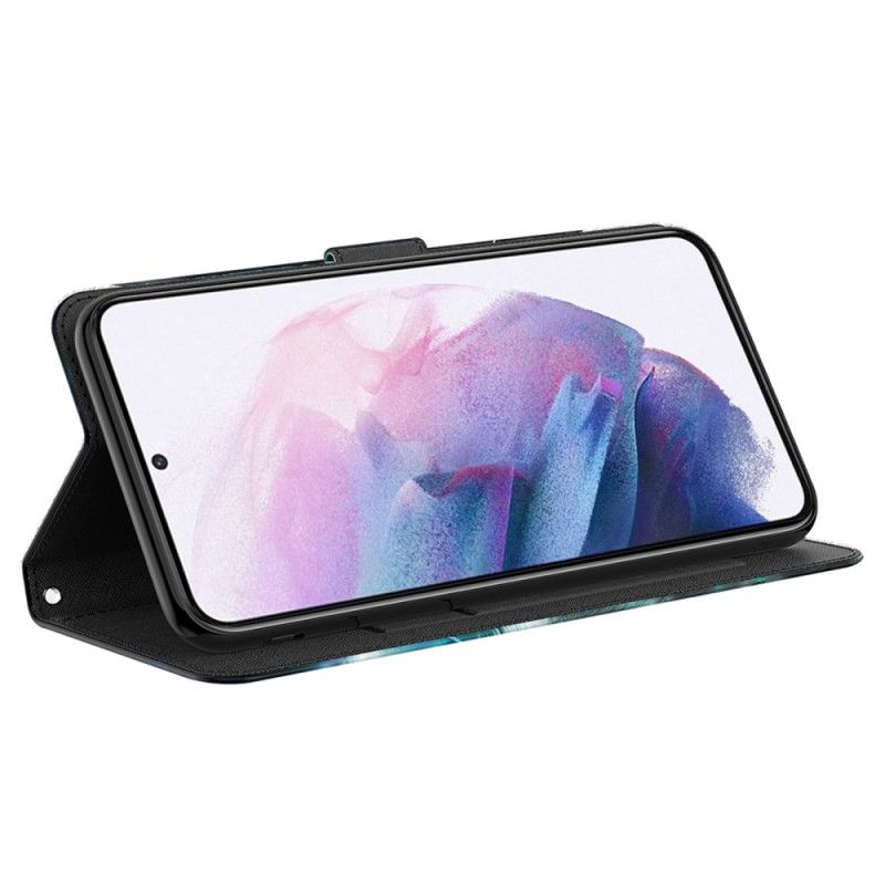 Flip Cover Samsung Galaxy A15 Bauhinia-dalen I Lanière