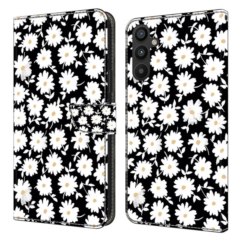 Flip Cover Samsung Galaxy A15 Blomstermønster