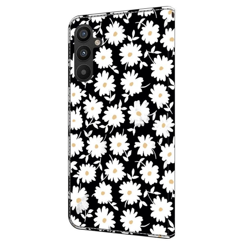 Flip Cover Samsung Galaxy A15 Blomstermønster