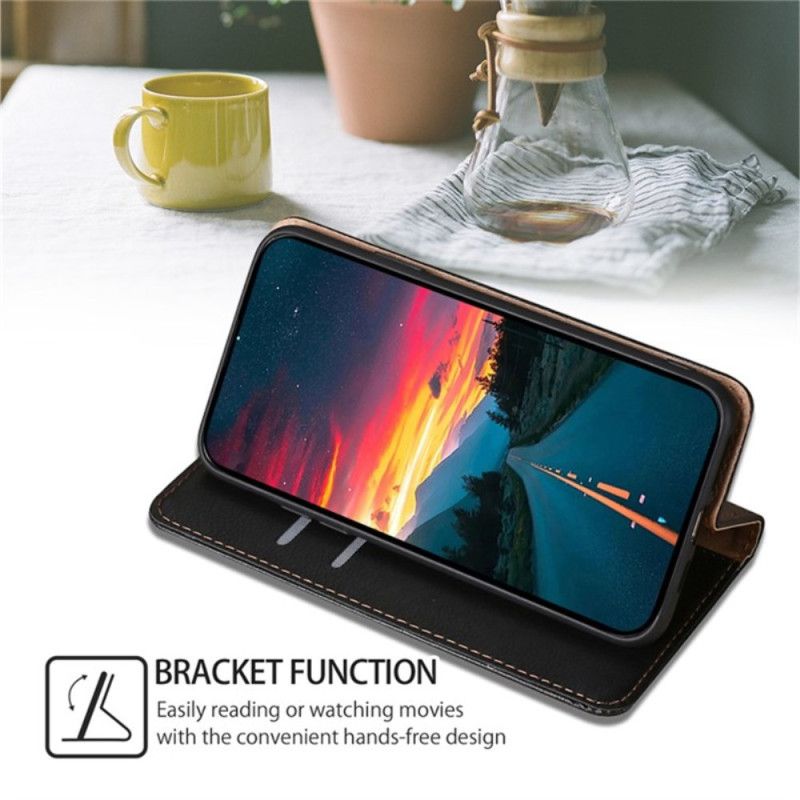 Flip Cover Til Samsung Galaxy A15 Klassisk Lædereffekt