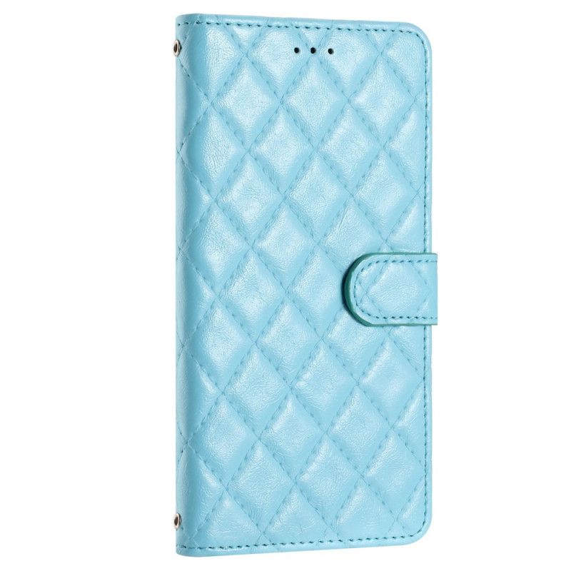 Flip Cover Til Samsung Galaxy A15 Quiltet Med Rem