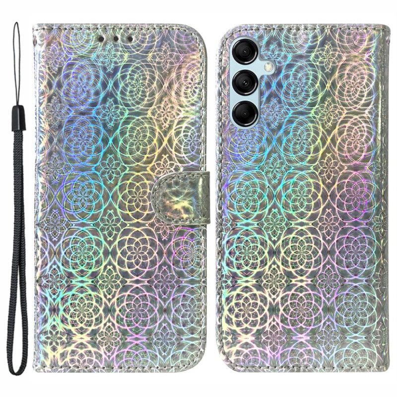 Læder Cover Samsung Galaxy A15 Strappy Disco Style