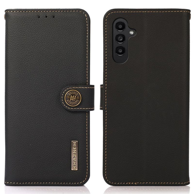 Læder Cover Samsung Galaxy A15 Telefon Etui Khazneh Rfid Blocking Wallet