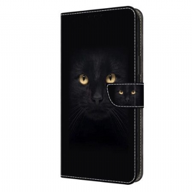 Læder Cover Samsung Galaxy A15 Telefon Etui Sort Kat