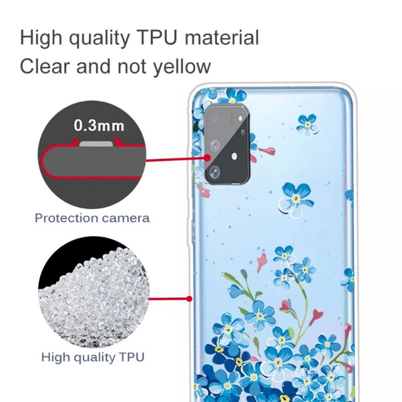 Cover Samsung Galaxy S10 Lite Blå Blomster